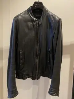 未使用級◆現行モデル D&G シングル ライダース レザー ジャケット L相当 2025年最新】D&G / Dolce&Gabbana メンズ シングルライダース