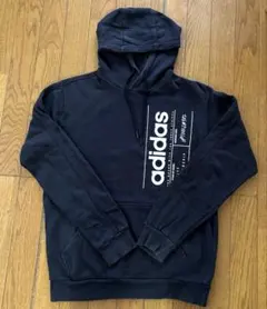 adidas フード付きパーカー　ブラック