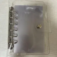 【リフィル12枚付き】クーリア　とうめいシールバインダー　ホワイト