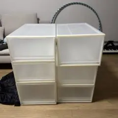 無印良品　透明 衣装ケース(6個)