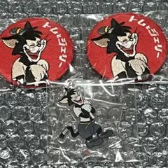 トムとジェリー ボウリング シークレット刺繍缶バッジ ブッチ ミニアクスタ