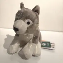 カロラータ　オオカミ　おすわり　ぬいぐるみ