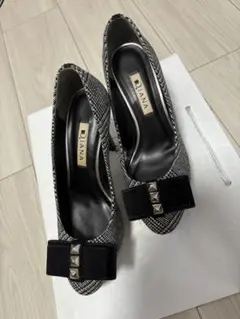 Diana チェック柄ハイヒールパンプス
