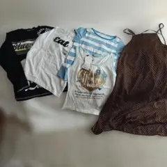 カジュアルTシャツとキャミソールセット　女の子用セット　6枚