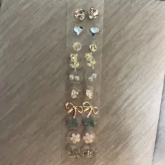 カラフルイヤリングセット 6ペア