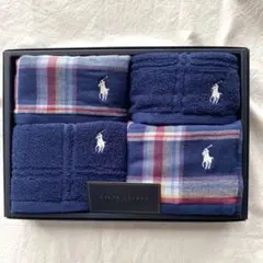 ラルフローレン　タオルセット　ハンドタオル2 ウォッシュタオル2