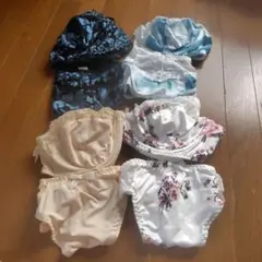 ブラジャー、ショーツ8点セット 4XL レース