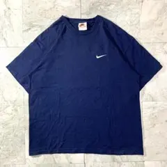 USA製 NIKE Tシャツ 90s ワンポイント ロゴ刺繍 ヴィンテージ