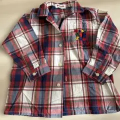 大幅値下げ！ミキハウス 長袖シャツ 100cm チェック柄