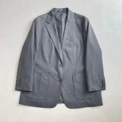 美品 UNIQLO C オーバーサイズジャケット ストライプ グレー