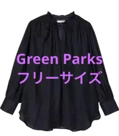 chocol raffine robeネイビー透け感ブラウス