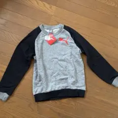 PUMA 長袖トレーナー 140サイズ グレー/ブラック