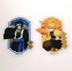 【獪岳・我妻善逸】ダイカットクリアステッカー2点セット