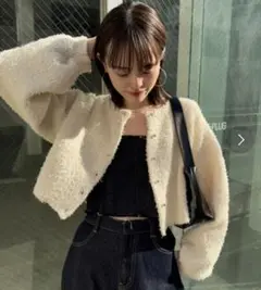 mystic ニットカーディガン