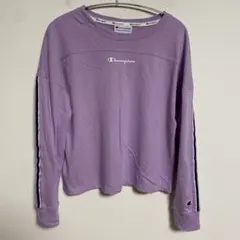 Champion チャンピオン 紫 長袖 Tシャツ S