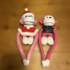 【まらしぃ】♡さるしぃ♡ピンクサル♡磁石有り♡2体セット❣️❣️❣️