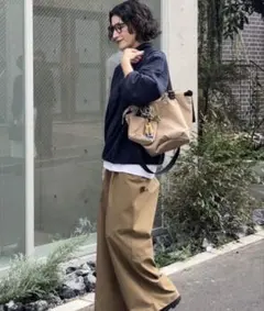 【インフルエンサーouchi企画】アジャスタートートバッグSサイズ　ベージュ