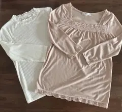 七分袖トップス2点セット