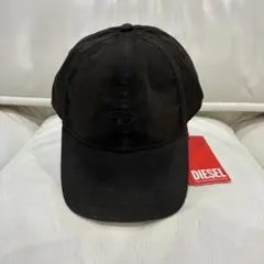 DIESEL C-Bill レザーキャップ ブランドロゴ 美品 未使用 タグ付き 