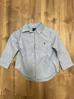 Ralph Lauren ボタンダウンシャツ 2T ライトブルー　100cm
