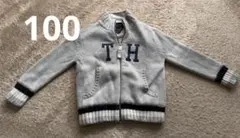 TommyHilfigar THロゴ刺繍グレージャケット サイズ4(100相当)