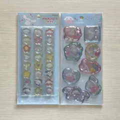 おはじきシール　ウォーターシール　シナモン　2枚セット