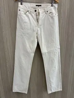【美品】Theory セオリー リペア加工 ホワイトデニムパンツ サイズ30のサムネイル