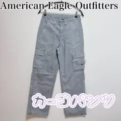 【美品】アメリカンイーグル カーゴパンツ グレー 4 レギュラー ストレッチ有