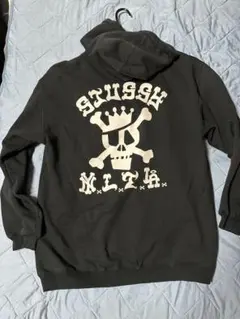 Stussy ブラック パーカー XL