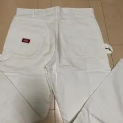 Dickies ホワイト　カードワイドペインターパンツ　34X30