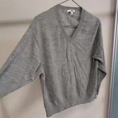 ユニクロ　エクストラファインメリノリラックスフィット　XL　グレー