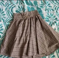 INGNI チェック柄フレアキュロットスカート