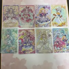 映画 名探偵プリキュア キラキラカードグミ カードセット 8枚セット　ホロ2種