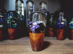 訳あり品 水中花 シフトノブ 白薔薇とユーカリ - メルカリ