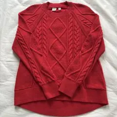 GAP KIDS ケーブルニットセーター レッド　160cm