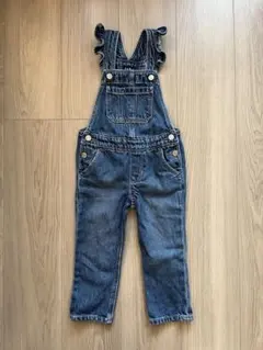 GAP デニムオーバーオール フリル付き