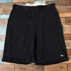 ビンテージ　古着　Dickies ディッキーズ　ワーク　ハーフパンツ　黒のサムネイル