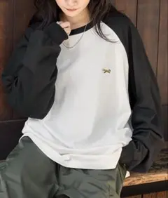 PENNEYS別注 THE FOX ロゴ ワッペン刺繍ワンポイント 長袖Tシャツのサムネイル