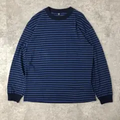 OLD UNIQLO ロンT ボーダー Blue Navy y2k LT1