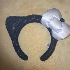 USJ キティ カチューシャ スパンコール 黒