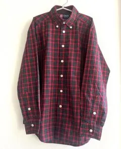 CHAPS チェック柄 長袖シャツ M(10-12)