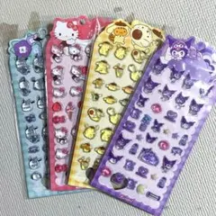 サンリオ　ボンボンドロップシール　ポチャッコ　プリン　キティ　クロミ