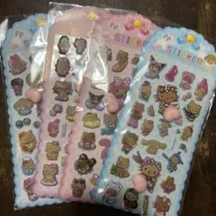 立体シール　サンリオ　日焼けセット