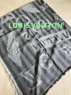 美品‼️LOUIS VUITTON ストライプ モノグラム 大判ストールのサムネイル
