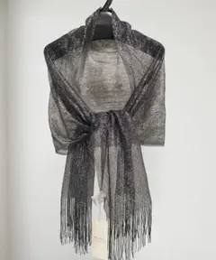 【未使用タグ付】BEAMS LIGHTS ラメストール ショール ※長期保管品