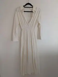 Milk tea 授乳服　アイボリー シャツワンピース　タグ付き