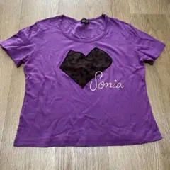 SONIA RYKIEL 半袖 Tシャツ パープル ハートのサムネイル