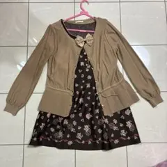 ウィルセレクション　ワンピースとカーディガンセット