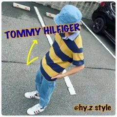 TOMMYHILFIGERトミーヒルフィガー　ポロシャツ　ボーダー L 美品