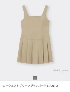 ローウエストプリーツジャンパードレスNTQ